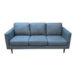 Apricot Hana 3-Seat Sofa - Modern Dusty Blue Office Lounge Seating