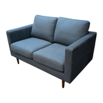 Apricot Hana 2-Seat Sofa Blue - Compact Modern Office Lounge Seating