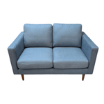 Apricot Hana 2-Seat Sofa Blue - Compact Modern Office Lounge Seating
