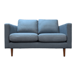 Apricot Hana 2-Seat Sofa Blue - Compact Modern Office Lounge Seating