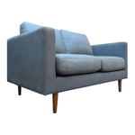 Apricot Hana 2-Seat Sofa Blue - Compact Modern Office Lounge Seating