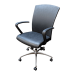 Pre-Owned Gunlocke Black Leather Conference Chair – Premium Executive Seating