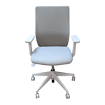 AIS Devens High Back Task Chair - Gray Express Upholstery Model 4630 | Pre-Owned Ergonomic Office Chair
