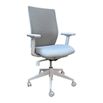 AIS Devens High Back Task Chair - Gray Express Upholstery Model 4630 | Pre-Owned Ergonomic Office Chair