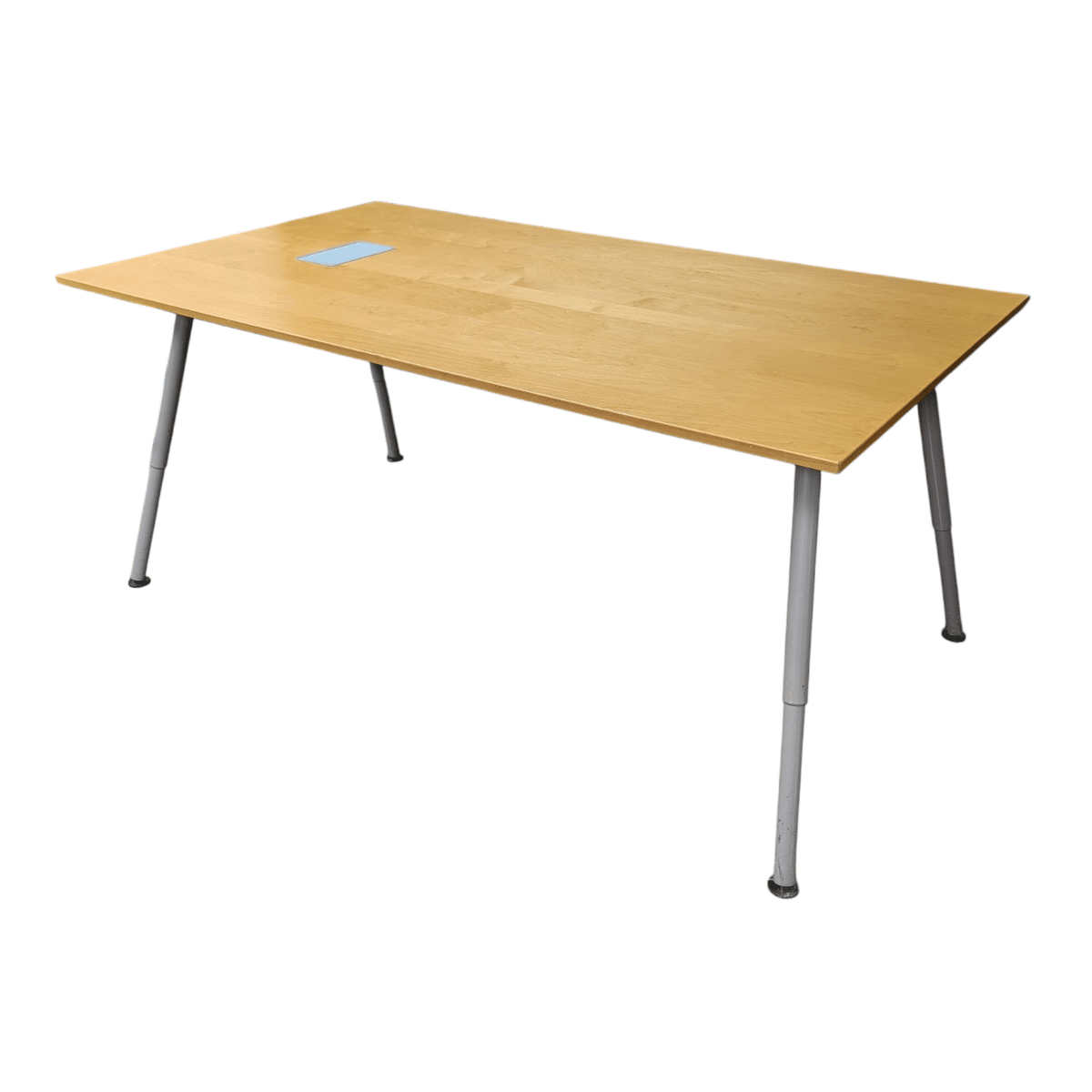 6.5' IKEA Galant Height Adjustable Conference Table with Cable Cut 6.5' IKEA Galant Height Adjustable Conference Table with Cable Cut