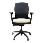 Steelcase Leap V2 Task Chair - Light Sage Green Seat with Black Mesh Back | Pre-Owned Ergonomic Office Chair
