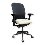 Steelcase Leap V2 Task Chair - Light Sage Green Seat with Black Mesh Back | Pre-Owned Ergonomic Office Chair