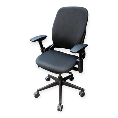 Steelcase Leap V2 Task Chair Black Mesh 260135 | Pre-Owned Ergonomic Office Chair with LiveBack Technology