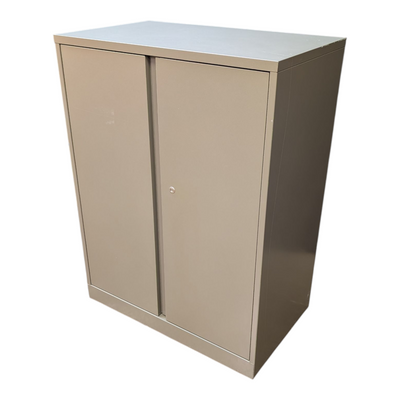 Grey 2-Door Storage Cabinet, 40inX30inX18in