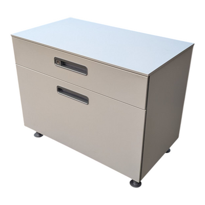 Steelcase 2-Drawer Lateral File Cabinet - White, 30inX17inX24in