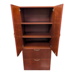 Storage/Lateral File Cabinet Combo – Cherry