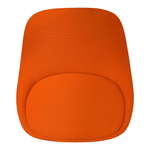 Bernhardt Chiara Orange Swivel Lounge Chair SOS260204 | Pre-Owned Office Lounge Chair with 360 Degree Swivel Base