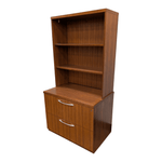 Gunlocke 4-Piece Private Office Set RS260173 | Pre-Owned Complete Office Furniture Set with Sit-to-Stand Desk