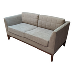 Bernhardt 2-Seat Sofa - Brown Fabric, 60inX28.5inX26.75in