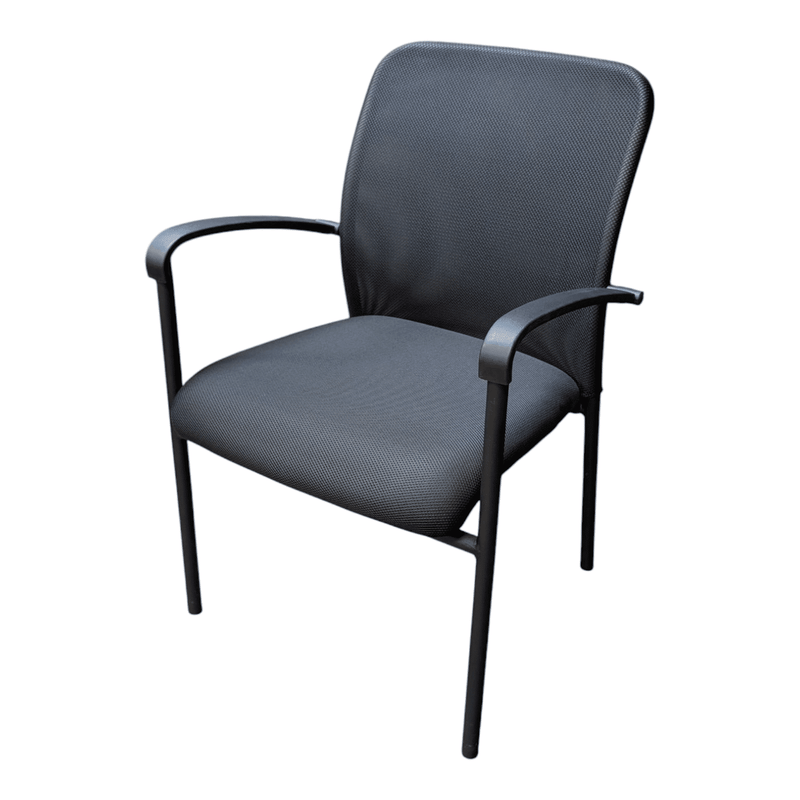 OTG Mesh Side Chair Black FD260217 | Pre-Owned Office Guest Chair with Breathable Mesh Back