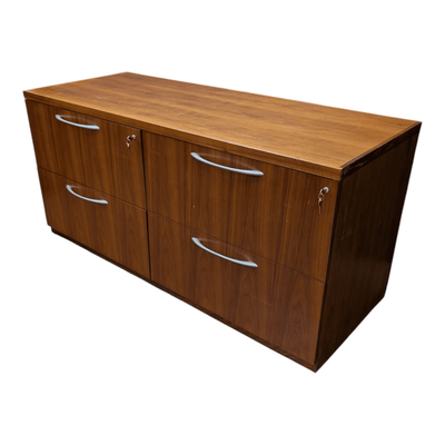 60" x 24" x 28.5" Gunlocke Double Lateral File Cabinet RS260176 | Pre-Owned Office File Storage with Letter and Legal Size Capacity