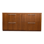 60" x 24" x 28.5" Gunlocke Double Lateral File Cabinet RS260176 | Pre-Owned Office File Storage with Letter and Legal Size Capacity