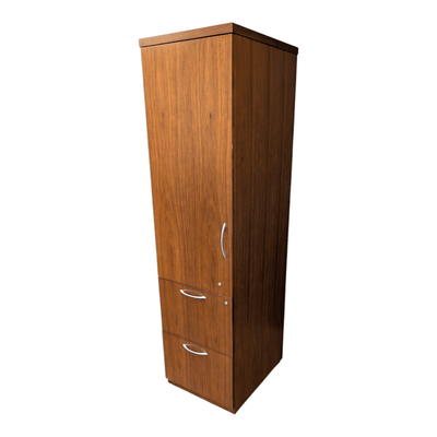 18.25" x 23.75" x 71.25" Gunlocke Storage File Combo Cabinet RS260180 | Pre-Owned Office Storage Furniture with Vertical File Organization