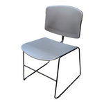 Steelcase Move Armless Stack Chair – Grey Plastic