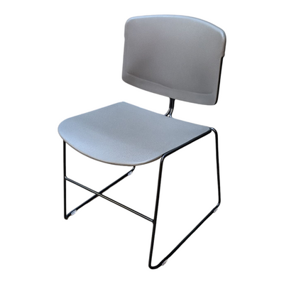Steelcase Move Armless Stack Chair – Grey Plastic
