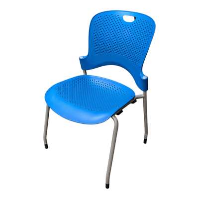 Herman Miller Blue Armless Stack Chair