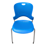 Herman Miller Blue Armless Stack Chair