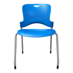 Herman Miller Blue Armless Stack Chair
