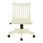 Deluxe Armless Wood Bankers Chair