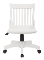Deluxe Armless Wood Bankers Chair