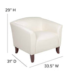 HERCULES Imperial Series Ivory LeatherSoft Chair medical office furniture