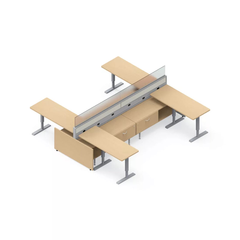Intelli Beam Office Benching System with Modular Design and Power Inte ...
