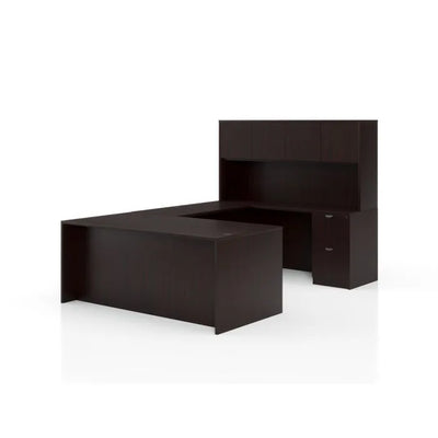 U-Shape Desk with Hutch Configuration - Complete Office Suite