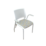 Sit on It Lumin Stack Chair - Brown Fabric Seat