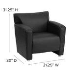 HERCULES Majesty Series Black LeatherSoft Chair medical office furniture