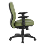 Mid Back 2-to-1 synchro Tilt Chair with 2 -Way Adjustable Soft padded Arms