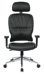 Black Bonded Leather Managers Chair