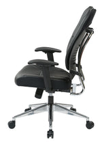 Black Bonded Leather Managers Chair