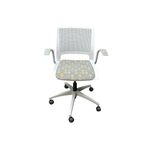 Sit on It Lumin Task Chair - Brown Patterned Fabric
