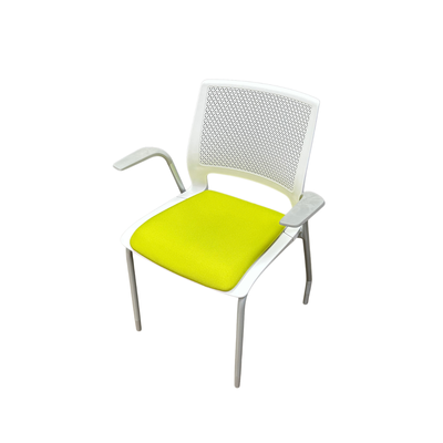 Sit on It Lumin Stack Chair - Pop Apple Fabric Seat