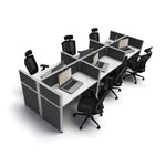 4'x2' x 41" SUNLINE Signature Office Cubicle System | 41" High Workstation with Customizable Colors