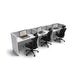 4'x2' x 41" SUNLINE Signature Office Cubicle System | 41" High Workstation with Customizable Colors