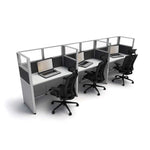 4'x2' x 53" SUNLINE Signature Office Cubicle System | 53" High Workstation with Customizable Colors