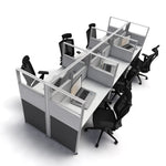 4'x2' x 53" SUNLINE Signature Office Cubicle System | 53" High Workstation with Customizable Colors