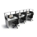 SUNLINE Signature 4×2 Cubicle – 53" High | Compact Space-Saving Workstation