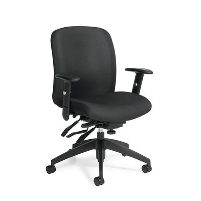 Global Truform 5451 black task chair.