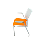 Sit on It Lumin Stack Chair - Tangerine Fabric Seat