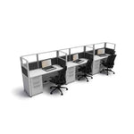 5'x2' x 53" SUNLINE Signature Office Cubicle System | 53" High Workstation with Customizable Colors