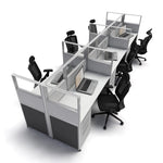 5'x2' x 53" SUNLINE Signature Office Cubicle System | 53" High Workstation with Customizable Colors