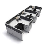 5'x5' x 41" SUNLINE Signature Office Cubicle System | 41" High Workstation with Customizable Colors