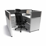 5'x5' x 41" SUNLINE Signature Office Cubicle System | 41" High Workstation with Customizable Colors